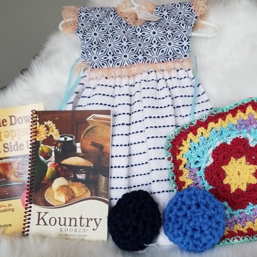 Homemade Dress Style Tea Towel Bundle (Blue)